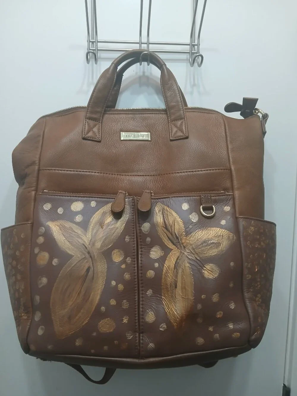 Lily Jade Hand Painted Travel Bag🤎
